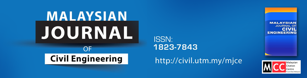 Malaysia Journal of Civil Engineering