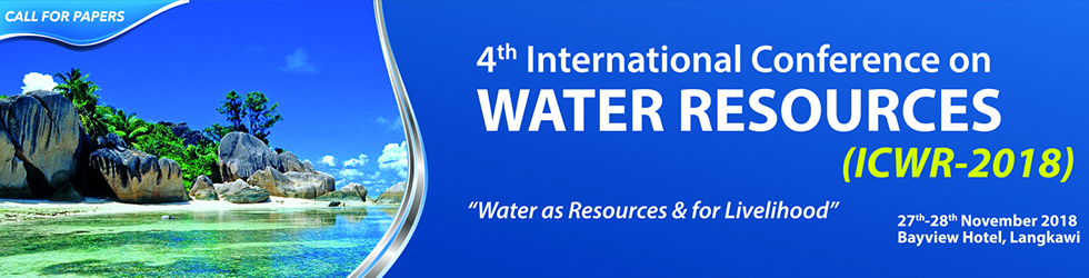 4th International Conference on Water Resources (ICWR-2018)