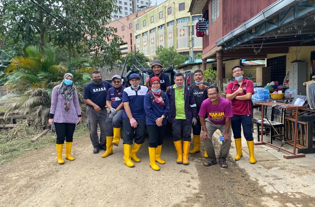 Program sukarelawan banjir Kg. Laut, Skudai, Johor