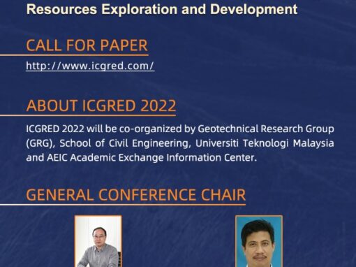 ICGRED 2022-3rd International Conference on Geology, Resources Exploration and Development