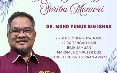 Majlis Selaut Budi Seribu Memori: Dr. Mohd Yunus bin Ishak