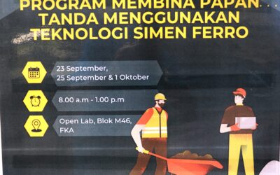 PROGRAM MEMBINA PAPAN TANDA MENGGUNAKAN TEKNOLOGI SIMEN FERRO