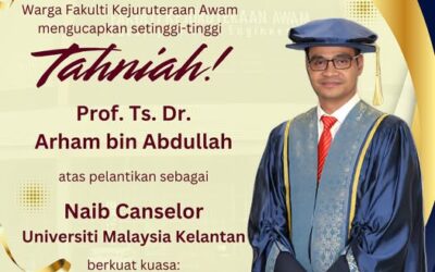 Heartiest Congratulations to YBrs. Prof. Ts. Dr. Arham bin Abdullah on His Appointment!