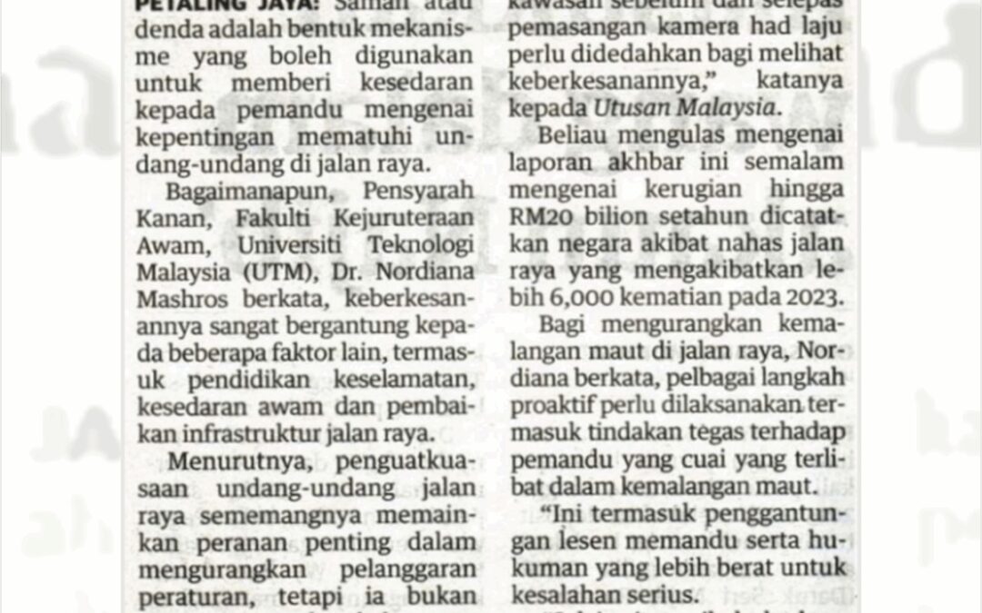 Nahas Jalan Raya: Semua Usaha Masih Tidak Cukup