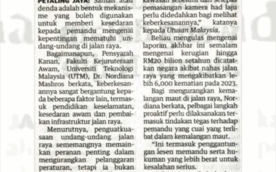 Nahas Jalan Raya: Semua Usaha Masih Tidak Cukup