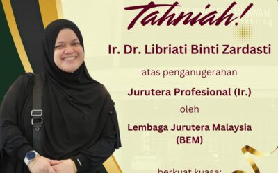 Tahniah Ir Dr Libriati Zardasti