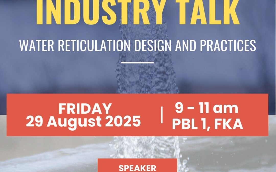 SAJ INDUSTRY TALK : Water Reticulation Design and Practices