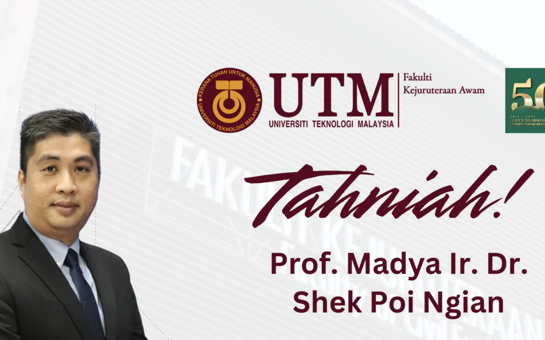 Prof. Madya Ir. Dr. Shek Poi Ngian Dilantik Sebagai Pengarah Baharu UTM-CRC