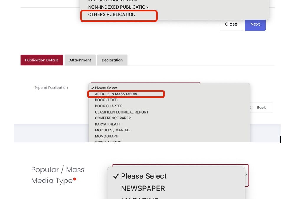 GUIDELINES FOR RECORDING NEWSLETTER PUBLICATIONS IN UTM NEWS HUB (RADIS)