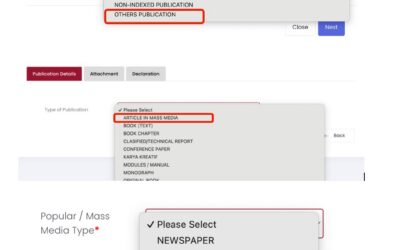 GUIDELINES FOR RECORDING NEWSLETTER PUBLICATIONS IN UTM NEWS HUB (RADIS)
