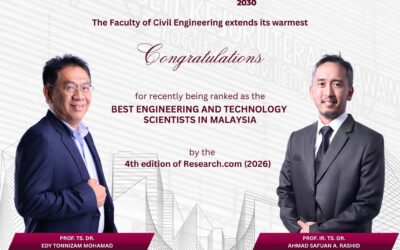 Suntikan Inspirasi: Dua Profesor FKA UTM Diiktiraf Antara Saintis Kejuruteraan & Teknologi Terbaik Dunia
