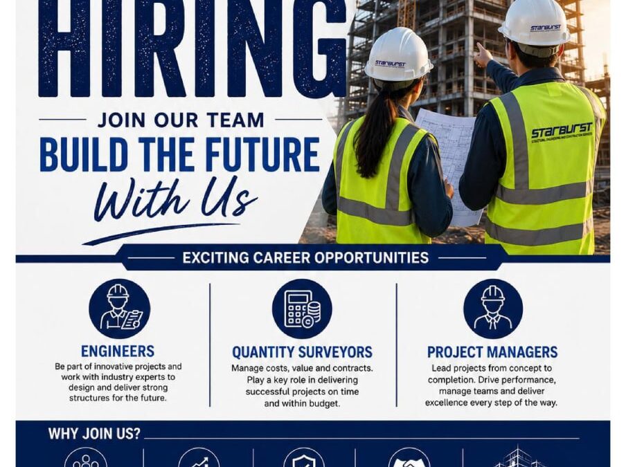 Looking for exciting career opportunities in the construction and engineering industry in Singapore?