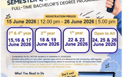 PENDAFTARAN KURSUS SEMESTER I, SESI 2026/2027