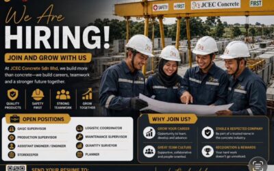 Industrial Collaboration: Career Vacancies at JCEC Concrete Sdn Bhd