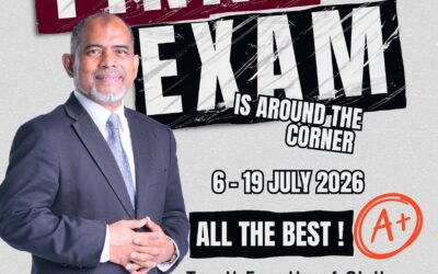 FINAL EXAMINATION SCHEDULE ANNOUNCEMENT 20252026-02