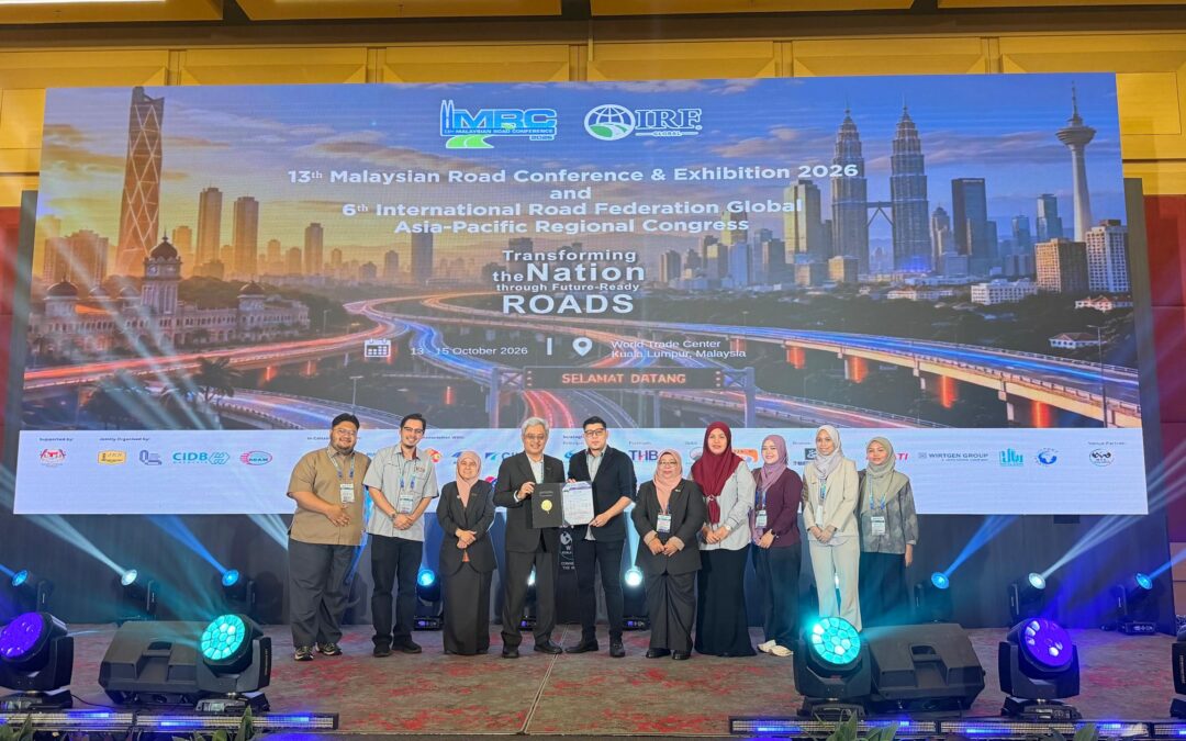 BERITA TERKINI: KEJAYAAN CEMERLANG PENYELIDIK KEJURUTERAAN AWAM UTM DI 13TH MALAYSIAN ROAD CONFERENCE (MRC 2026)