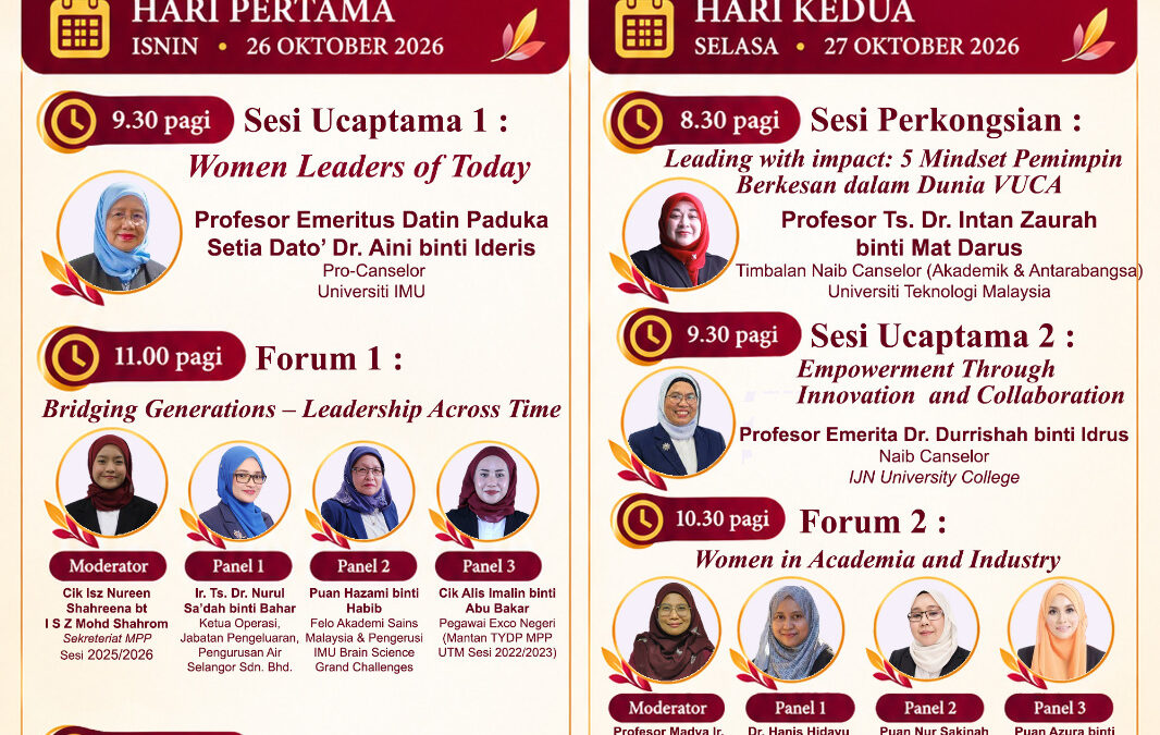 Seminar Wanita Akademia EmpowerHer@UTM 2026: Memperkasa Pemimpin Wanita Masa Kini dan Hadapan